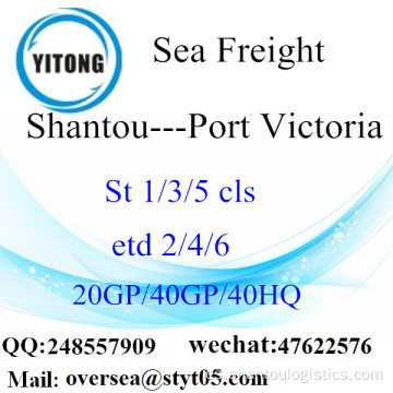 Shantou Puerto de carga marítima de envío a Puerto Victoria